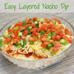 Easy Layered Nacho Dip Recipe