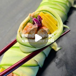 Mango Shrimp Cucumber Roll