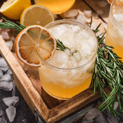 Lemon Bourbon Rosemary Cocktail