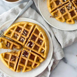 Pumpkin Spice Waffles