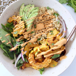 Mexican Roasted Delicata Squash Bowls
