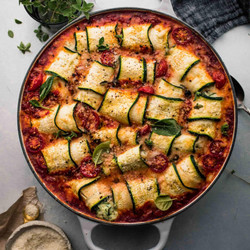 Zucchini Lasagna Roll-ups Recipe