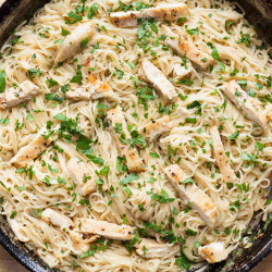 Chicken Scampi With Angel Hair Pasta