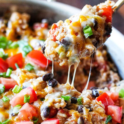 One-pot Chicken Burrito Bowls