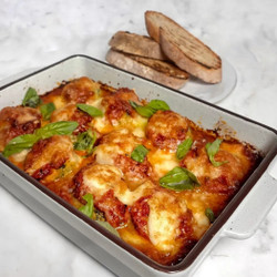 Baked Tomato Gnudi easy mains