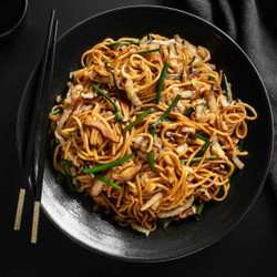 Stir-fried Lo Mein With Charred Cabbage, Shiitake, And Chives Recipe