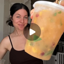 Peach &amp; Carrot Deli Container Mocktail