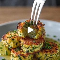 Crispy Parmesan Zucchini Potato Muffins