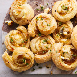 Fig and Goat Cheese Puff Pastry Roll
