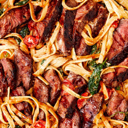 Creamy Steak Fettuccine