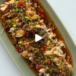 Spicy Steamed Chicken breast With Chili Scallion Sauce easy