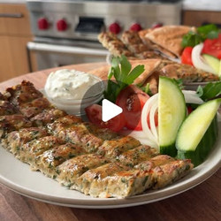 Sheet Pan Chicken Kebabs With Lemon-shallot Yogurt