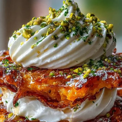 Crispy Sweet Potato Fritters With Whipped Ricotta, Honey &amp; Pistachio Crunch