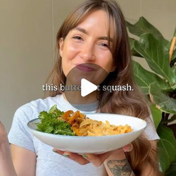 Creamy Butternut Squash Tagliatelle With A Rosemary And Thyme Chickpea Crumb