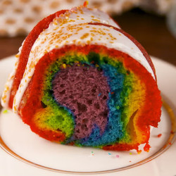Rainbow Bundt Cake