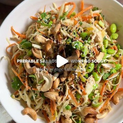 Sticky Tahini Orange Slaw