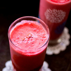 Rose Lassi With Chia Seeds