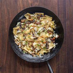 Łazanki: Polish Pasta With Cabbage And Mushrooms
