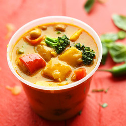 Thai Yellow Coconut Curry With Mango