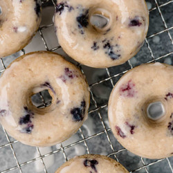 Baked Blueberry Donuts