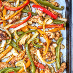 Sheet Pan Chicken Fajitas