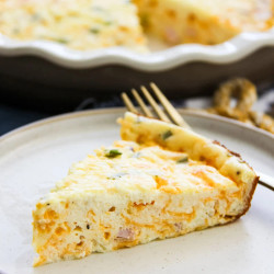 Cottage Cheese Crustless Quiche