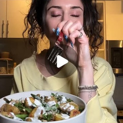Baked Potato And Green Bean Salad With Creamy Ranch Sauce