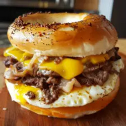 Mcdonald's Steak Egg Cheese Bagel Copycat