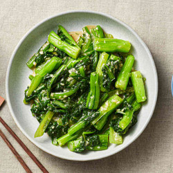 Stir-fried Choy Sum With Minced Garlic
