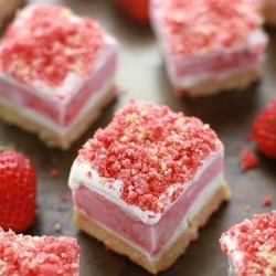 Strawberry Shortcake Ice Cream Bars