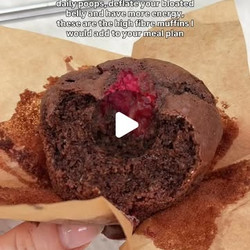 High Fibre Choc Raspberry Muffins