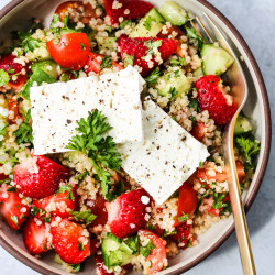 Strawberry Quinoa Salad With Feta