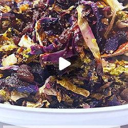 Hot Cabbage Pesto Salad