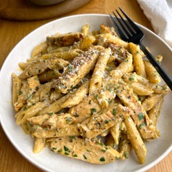 Garlic Parmesan Chicken And Pasta