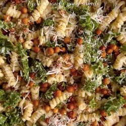 Kale Pasta Caesar Salad