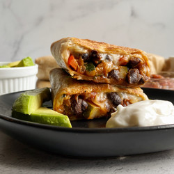 Black Bean And Veggie Burritos