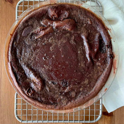 Greek Chocolate Milk Pie (galatopia)