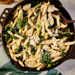 Chicken &amp; Spinach Skillet Pasta With Lemon &amp; Parmesan