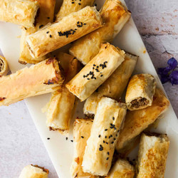 Phyllo Rolls With Ground Beef