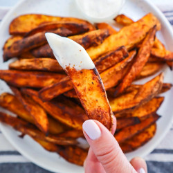 Crispy Air Fried Sweet Potato Fries — Jazz Leaf