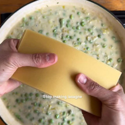One-pan Green Lasagne