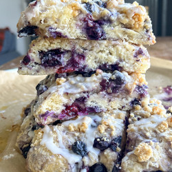 Blueberry Cobbler Scones