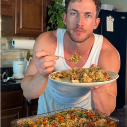 One Pan Garlic Parmesan Chicken Bake