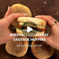 Prepable Breakfast Sausage And Mozzarella Muffins