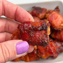 Cheesy Bacon Wrapped Chicken Bites