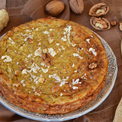 Gâteau De Chou-fleur Parmesan Cumin Et Noix