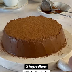 2-ingredient Protein-packed Chocolate Mousse Cake