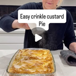 Crinkle Custard Pie