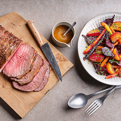 Roast Sirloin With Baby Carrots &amp; Summer Beets - Tom Kerridge