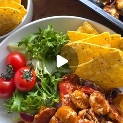 Chorizo Gnocchi Fajita Traybake